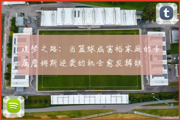 追梦之路：当篮球成富裕家庭的专属詹姆斯逆袭的机会愈发稀缺